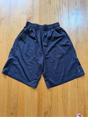 Reebok Men’s Dark Grey Athletic Basketball Shorts